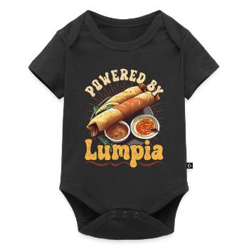 Propulsé par Lumpia - Body à manches courtes Premium Bébé - noir - Devant