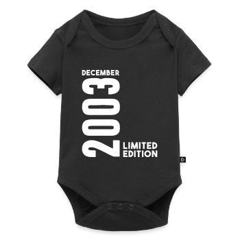 Anniversaire homme femme I Décembre 2003 - Body à manches courtes Premium Bébé - noir - Devant