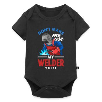 Funny Welder Gift - Baby Premium short-sleeve bodysuit - black - Front