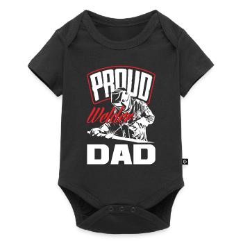 Funny Welder Gift - Baby Premium short-sleeve bodysuit - black - Front
