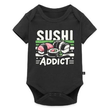 Sushi Cuisine Japonaise Maki Sushi Kawaii - Body à manches courtes Premium Bébé - noir - Devant