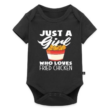 Only One Girl Loves Fried Chicken - Baby Premium short-sleeve bodysuit - black - Front