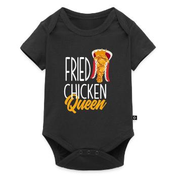 Fried Chicken Queen - Baby Premium short-sleeve bodysuit - black - Front