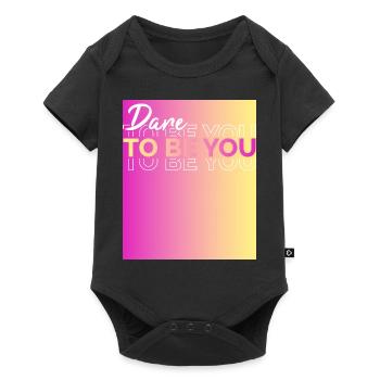 Be you! Self-confidence, positive thinking Motivation - Baby Premium short-sleeve bodysuit - black - Front