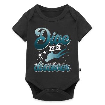 Plongée sous-marine, Plongée sous-marine, Vacances en mer - Body à manches courtes Premium Bébé - noir - Devant