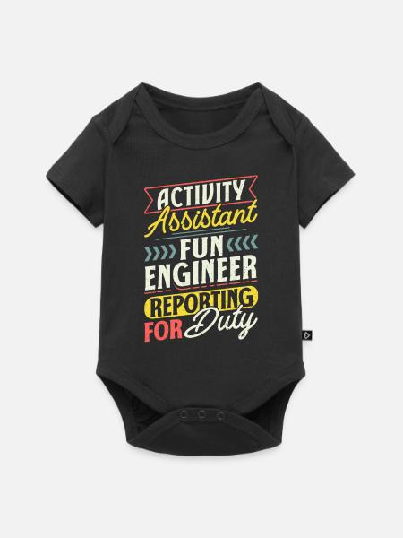 Activity Assistant Professionals - Baby Premium Kurzarmbody - Schwarz