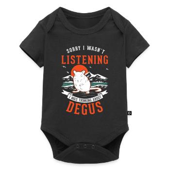 Degu Gift Shrub Rat Forest Degu - Baby Premium short-sleeve bodysuit - black - Front