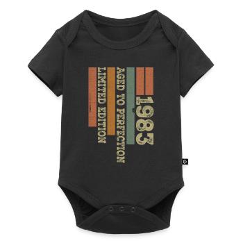 1993 Vintage Retro Birthday Gift Born in 1993 - Baby Premium short-sleeve bodysuit - black - Front