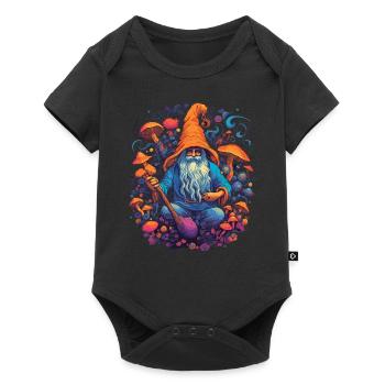 Christmas | Fantasy | Mushroom | Forest | Goa - Baby Premium short-sleeve bodysuit - black - Front
