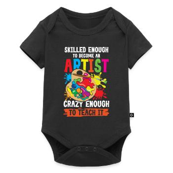 Skilled Enough To Become Artist - Baby Premium Kurzarmbody - Schwarz - Vorne