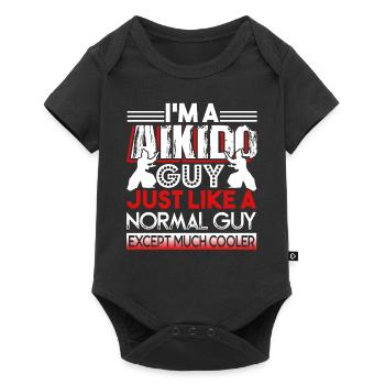 Aikido Aikido Guy Is Cooler - Baby Premium short-sleeve bodysuit - black - Front