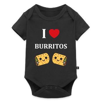 Amour Petit burrito - Body à manches courtes Premium Bébé - noir - Devant