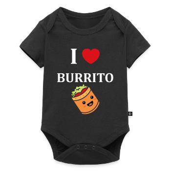 Amour Petit burrito - Body à manches courtes Premium Bébé - noir - Devant