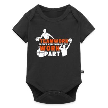 Inspiring Basketball Teamwork Sports Coach Game Tr - Baby Premium Kurzarmbody - Schwarz - Vorne
