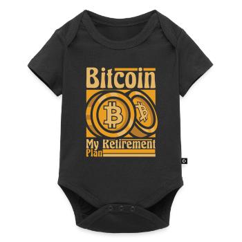 Bitcoin Mon plan de retraite Crypto Crypto-monnaie - Body à manches courtes Premium Bébé - noir - Devant
