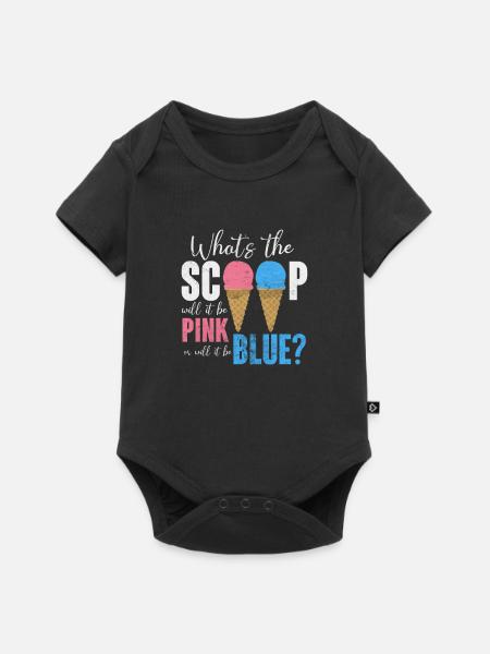 Eiscreme - Baby Premium Kurzarmbody - Schwarz