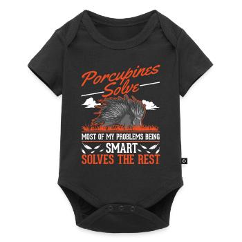 Porc-épic cadeau Porc-épic - Body à manches courtes Premium Bébé - noir - Devant