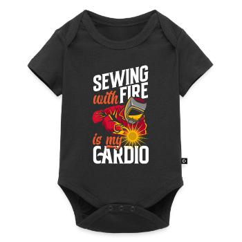 Funny Welder Gift - Baby Premium short-sleeve bodysuit - black - Front