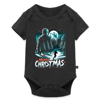 Merry Christmas Festive Slasher Candy Cane Menace - Baby Premium short-sleeve bodysuit - black - Front
