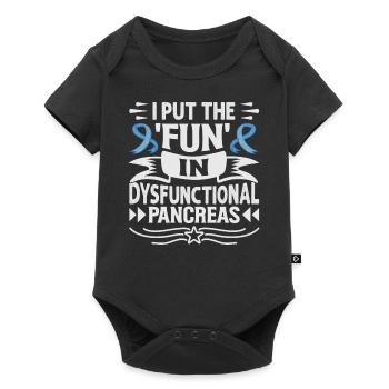 J’ai mis le plaisir dans un pancréas dysfonctionnel - Body à manches courtes Premium Bébé - noir - Devant
