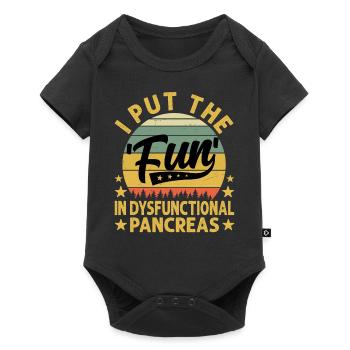 J’ai mis le plaisir dans un pancréas dysfonctionnel - Body à manches courtes Premium Bébé - noir - Devant