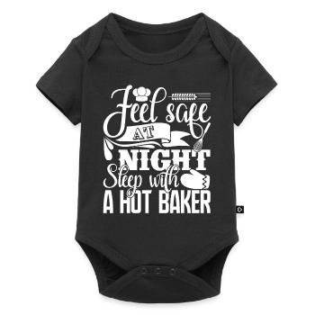 Baker Sleep With A Hot Baker - Baby Premium short-sleeve bodysuit - black - Front