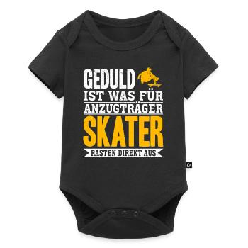 Lustige Skateboarder Skateboard Skateboarding Skat - Baby Premium Kurzarmbody - Schwarz - Vorne