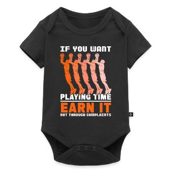 Retro Basketball Player Funny Game Sports Coach - Baby Premium Kurzarmbody - Schwarz - Vorne