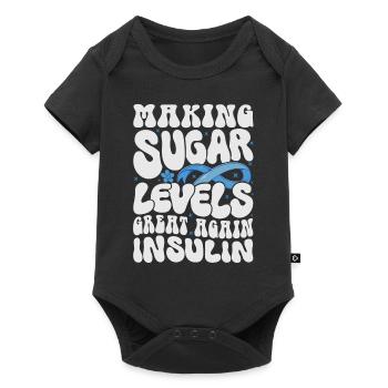 Rendre le taux de sucre dans le sang à nouveau excellent - Body à manches courtes Premium Bébé - noir - Devant