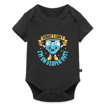 Diaper service - baby changing - Baby Premium short-sleeve bodysuit - black - Front