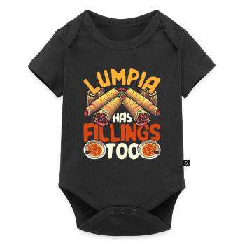 Lumpia a aussi des obturations - Body à manches courtes Premium Bébé - noir - Devant