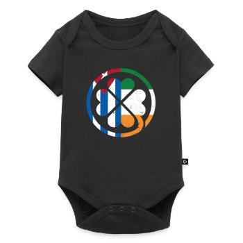 Drapeau cubain irlandais Irlande Cuba trèfle - Body à manches courtes Premium Bébé - noir - Devant