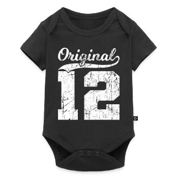 12 Original 12 Years Boy Girl Birthday - Baby Premium short-sleeve bodysuit - black - Front