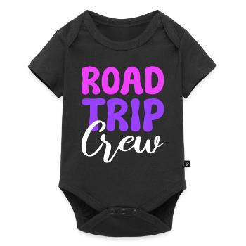 Road Trip Crew Reisender - Baby Premium Kurzarmbody - Schwarz - Vorne