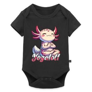 Yogalotl Yoga Méditation Pleine conscience Bien-être - Body à manches courtes Premium Bébé - noir - Devant
