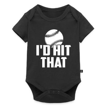 Baseball Baseball I'd Hit That - Baby Premium short-sleeve bodysuit - black - Front
