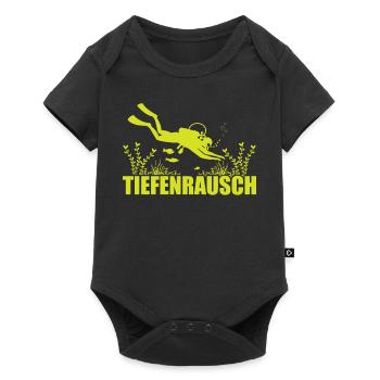 Plongée sous-marine, Plongée sous-marine, Vacances en mer - Body à manches courtes Premium Bébé - noir - Devant