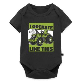 Je fonctionne comme ça Agriculture Agriculteur Bio Agriculteur - Body à manches courtes Premium Bébé - noir - Devant