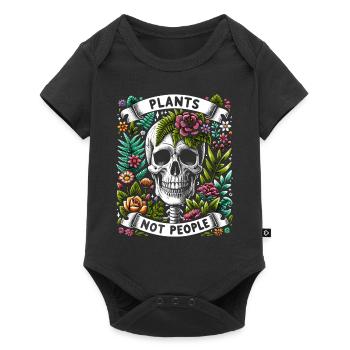 Plants Not People Plants Gardener Gardening - Baby Premium short-sleeve bodysuit - black - Front