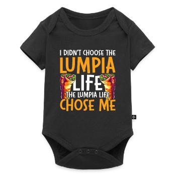 La vie de Lumpia - Body à manches courtes Premium Bébé - noir - Devant