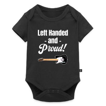Left-handed and proud! Guitarist, Bassist, - Baby Premium short-sleeve bodysuit - black - Front