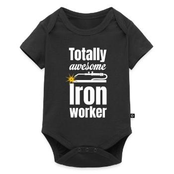 Absolutely ingenious ironworker welder installer - Baby Premium short-sleeve bodysuit - black - Front