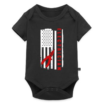 Electrician Saying Electrician's Journeyman - Baby Premium short-sleeve bodysuit - black - Front