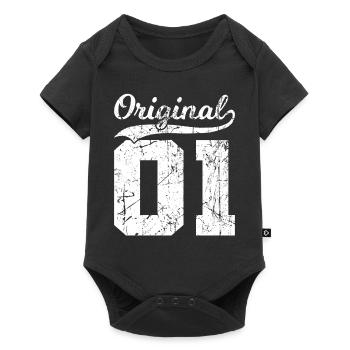 01 Original 23 Ans Homme Femme Anniversaire - Body à manches courtes Premium Bébé - noir - Devant