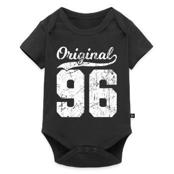 96 Original 28 Years Man Wife Birthday - Baby Premium short-sleeve bodysuit - black - Front