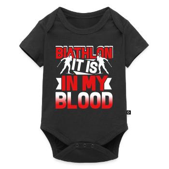 Biathlon Biathlon Is In My Blood - Baby Premium short-sleeve bodysuit - black - Front