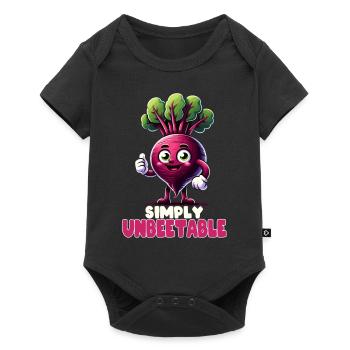 Beetroot Beets Vegan Simply Unbeetable Veggie - Baby Premium short-sleeve bodysuit - black - Front