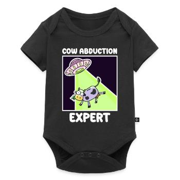 Alien, OVNI, UAP, Espace, Objet volant de l’espace - Body à manches courtes Premium Bébé - noir - Devant