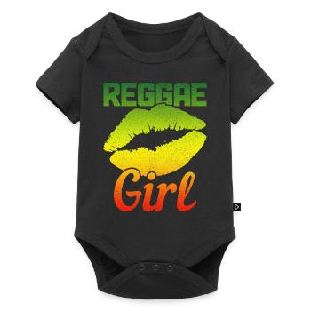 Reggae Musik Rastafari Jamaika - Baby Premium Kurzarmbody - Schwarz - Vorne