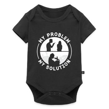 Lab Technician My Problem My Pictogram Mom Dad - Baby Premium short-sleeve bodysuit - black - Front